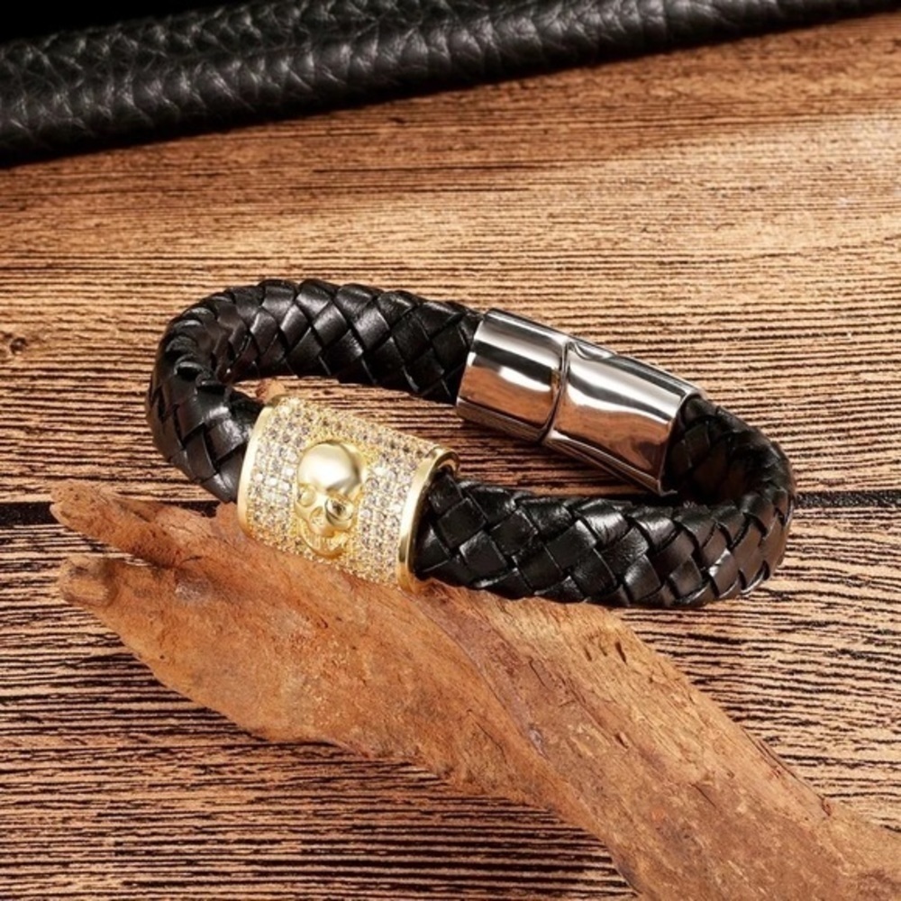 Skull Leather Bracelet​